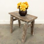 Rustic Primitive Stool Small Bench