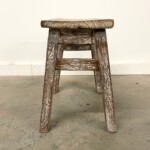 Rustic Primitive Stool Small Bench