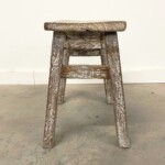 Rustic Primitive Stool Small Bench