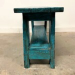 Painted Reclaimed Wood Distressed Bench