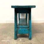 Painted Reclaimed Wood Distressed Bench