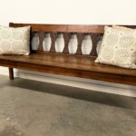 Vintage Colonial Style Teak Bench