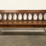 Vintage Colonial Style Teak Bench