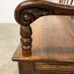 Vintage Colonial Style Teak Bench