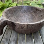 Vintage Hand Carved Mentawai Tribal Wood Bowl