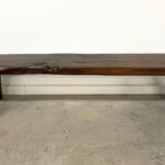 Long Rustic Reclaimed Wood Bench