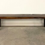 Long Rustic Reclaimed Wood Bench