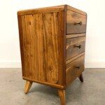 Mid-Century Modern Side Table 3 Drawers