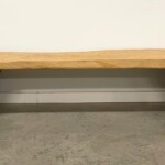 Modern Organic Solid Slab Bench