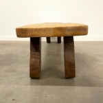 Modern Organic Solid Slab Bench