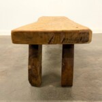 Modern Organic Solid Slab Bench