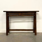 Rustic Reclaimed Teak Console Table