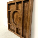 Old Hand Hewn Teak Wood Spice Tray
