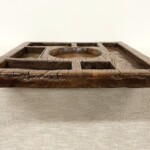 Old Hand Hewn Teak Wood Spice Tray