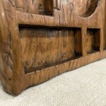 Old Hand Hewn Teak Wood Spice Tray