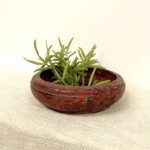 Old Tambourine Teak Wood Bowl