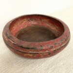 Old Tambourine Teak Wood Bowl