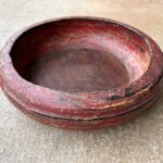 Old Tambourine Teak Wood Bowl