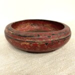Old Tambourine Teak Wood Bowl