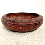 Old Tambourine Teak Wood Bowl