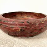 Old Tambourine Teak Wood Bowl