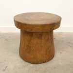 Old Teak Mortar Accent Table