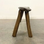 Primitive Freeform Bench Reclaimed Teak Wood