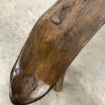 Primitive Freeform Bench Reclaimed Teak Wood