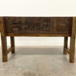 Low Back Vintage Style Reclaimed Teak Bench