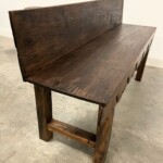 Low Back Vintage Style Reclaimed Teak Bench