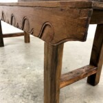 Low Back Vintage Style Reclaimed Teak Bench
