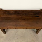Low Back Vintage Style Reclaimed Teak Bench