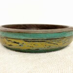 Old Tambourine Teak Wood Bowl