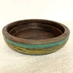 Old Tambourine Teak Wood Bowl