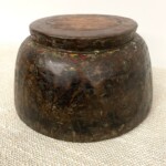 Small Old Hand Hewn Rustic Teak Bowl