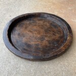 Vintage Teak Wood Plate from Java