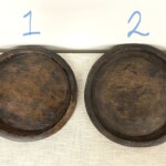 Vintage Teak Wood Plates from Java