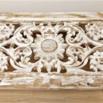 Hand Carved Reclaimed Wood Coffee Table