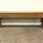 Carved Panel Mosaic Reclaimed Teak Bench