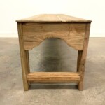 Carved Panel Mosaic Reclaimed Teak Bench