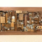 Hand Made Wood Fragments Mosaic Art Panel