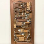 Hand Made Wood Fragments Mosaic Art Panel