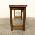 Old Panel Reclaimed Wood Small Bench Side Table