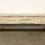 Rustic Distressed Whitewashed Carved Bench Reclaimed Wood Rustic Distressed Whitewashed Carved Bench Reclaimed Wood