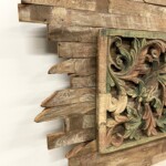 Antique Carved Panels Freeform Wall Art
