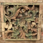 Antique Carved Panels Freeform Wall Art