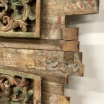 Antique Carved Panels Freeform Wall Art