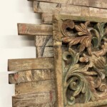 Antique Carved Panels Freeform Wall Art