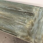 Cottage Style Painted Distressed Reclaimed Teak Bench