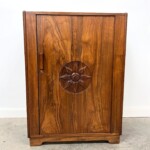 Vintage Solid Teak Cabinet Mid Century Modern Style